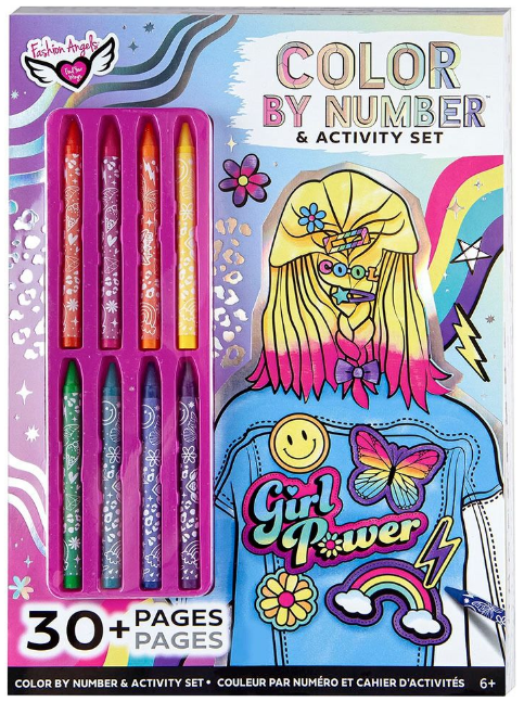 FASHION ANGELS - Color By Number Activity Book - The Stationery Store ...