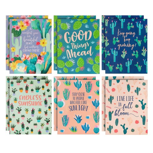 PAPER JUNKIE- SUCCULENT DESIGNS- 2 POCKET FOLDERS - The Stationery ...