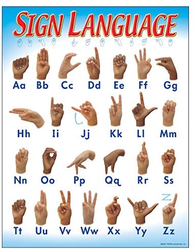 TREND ENTERPRISE - SIGN LANGUAGE CHART - The Stationery Store ...