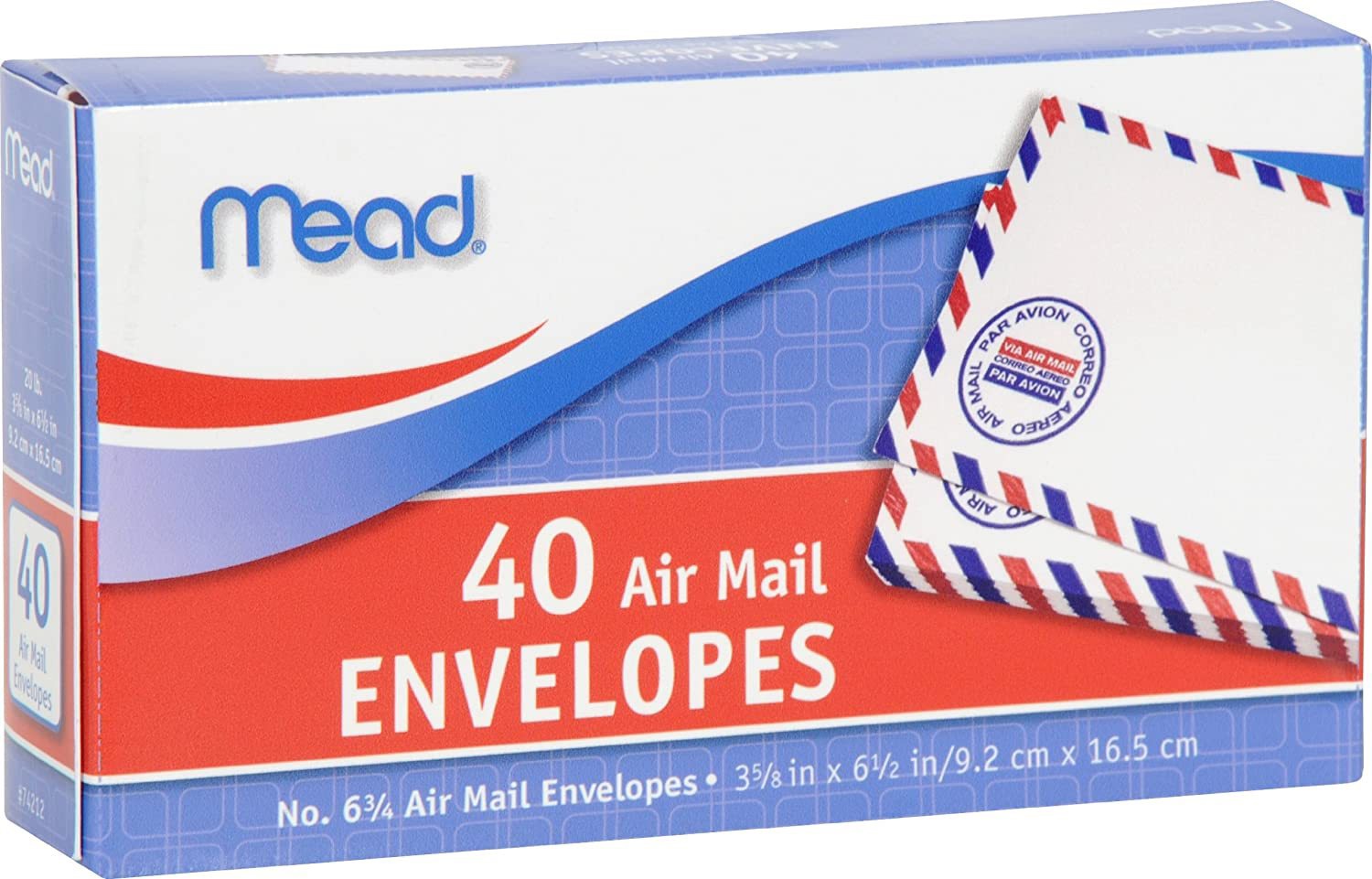 MEAD - ENVELOPE. AIRMAIL.6 3/4