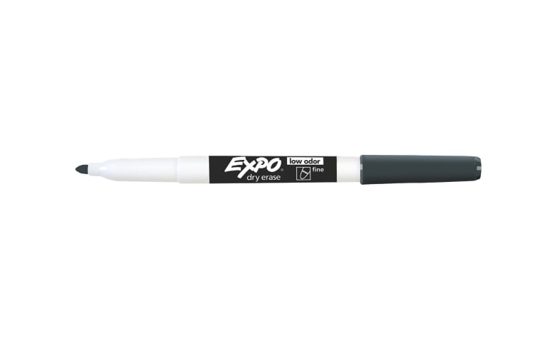 Black Dry Erase Markers Ultra Fine Tip, 0.7mm, Low Odor, Extra