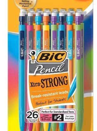 Bic #2 Xtra Sparkle Mechanical Pencils, 0.7mm, 8ct - Multicolor