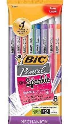 Bic #2 Mechanical Pencil With Xtra Sparkle, 0.7mm, 26ct - Multicolor :  Target