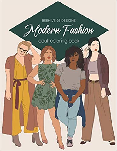 Fashion Coloring Book For Adults: Stylish Outfits Coloring Pages for Women  with 50 Trendy Designs