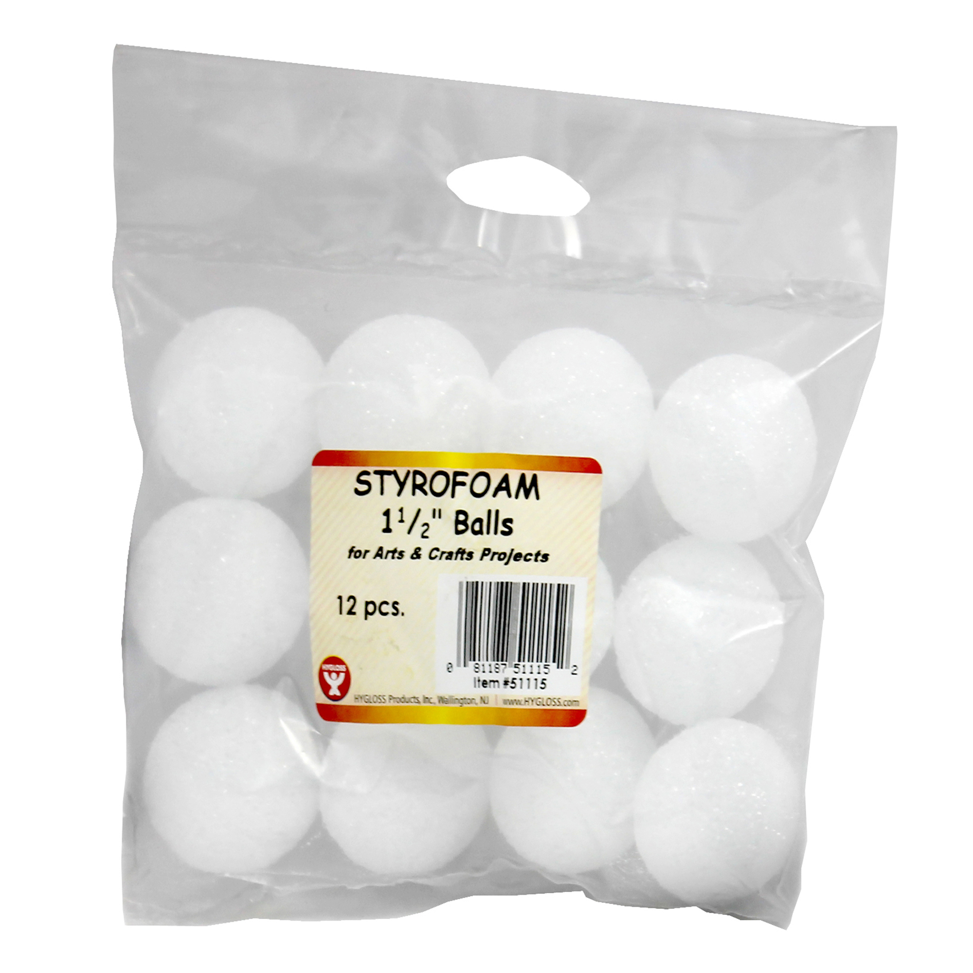 Hygloss Styrofoam Pack - 12 of 2 Balls