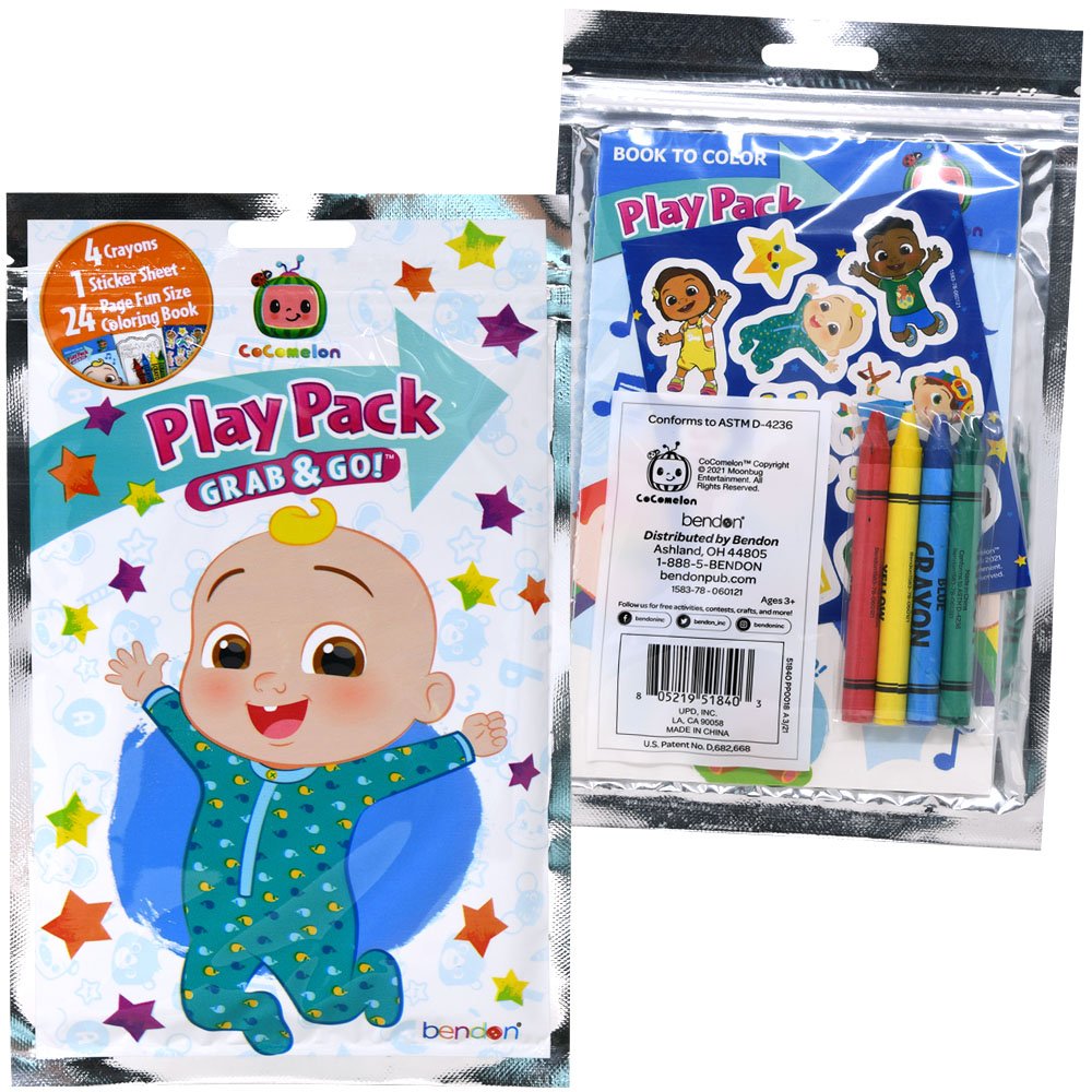 Licensed Grab and Go Coloring Play Packs
