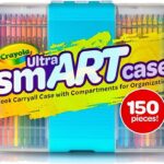 Crayola Multiple Compartments Ultra Smart Case 150 Art Tool Kit